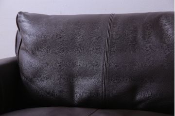 中古　極美品　アイラーセン(eilersen)　ストリームラインソファ(STREAMLINE SOFA)　本革(牛革)製2人掛けソファ・ダークブラウン