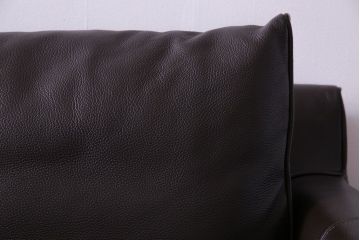 中古　極美品　アイラーセン(eilersen)　ストリームラインソファ(STREAMLINE SOFA)　本革(牛革)製2人掛けソファ・ダークブラウン