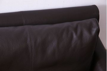 中古　極美品　アイラーセン(eilersen)　ストリームラインソファ(STREAMLINE SOFA)　本革(牛革)製2人掛けソファ・ダークブラウン