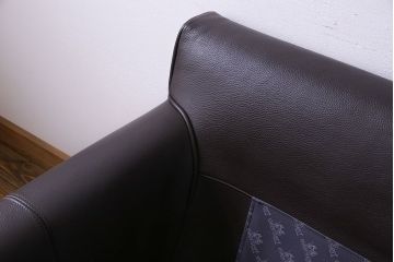 中古　極美品　アイラーセン(eilersen)　ストリームラインソファ(STREAMLINE SOFA)　本革(牛革)製2人掛けソファ・ダークブラウン