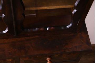 ビンテージ　中古　松本民芸家具　#58型　扉のデザインがおしゃれな食器棚(カップボード)