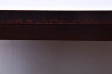 中古　北海道民芸家具　シックなデザインの折りたたみローテーブル(座卓)(定価約17万円)