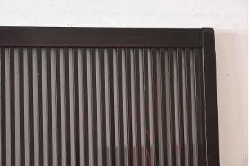 和製アンティーク　上品な雰囲気漂う和モダンな格子戸(引き戸、建具)2枚セット