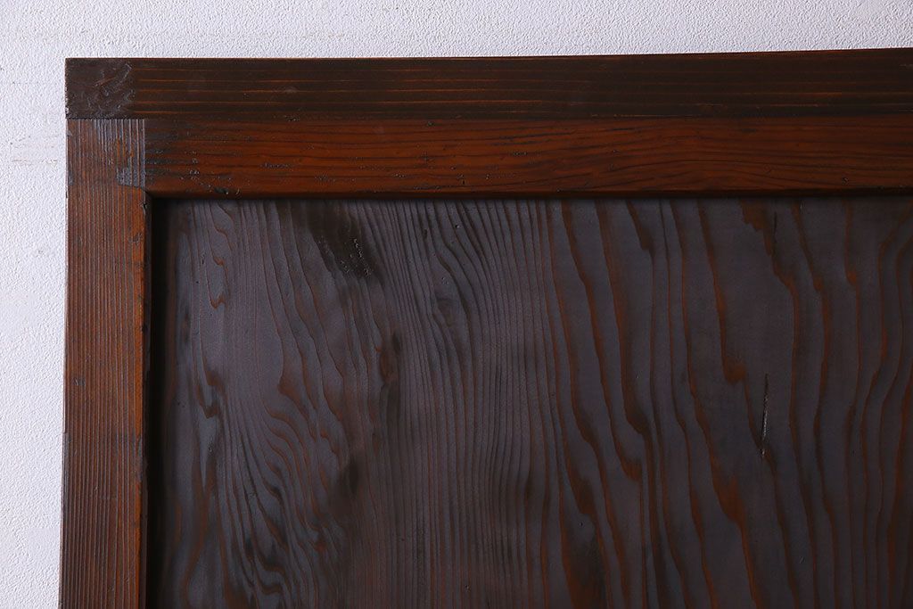 【F様ご成約済み・ご決済用】和製アンティーク　和の雰囲気漂う組子帯戸(ガラス帯戸、引き戸、建具)2枚セット