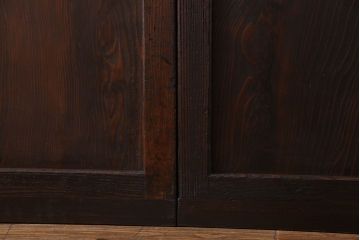 【F様ご成約済み・ご決済用】和製アンティーク　和の雰囲気漂う組子帯戸(ガラス帯戸、引き戸、建具)2枚セット