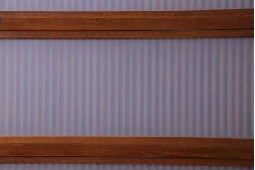 和製アンティーク　明るい木肌が印象的な裏ガラス入り格子戸(引き戸、建具)2枚セット