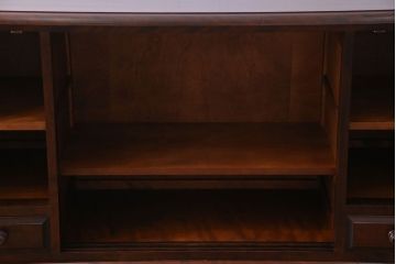 中古　北海道民芸家具　HM135　扉の面取りデザインが美しいサイドボード(定価約38万円)