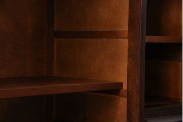 中古　北海道民芸家具　HM135　扉の面取りデザインが美しいサイドボード(定価約38万円)