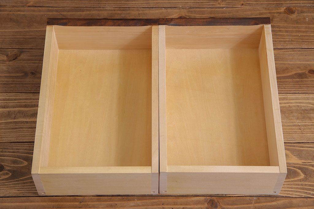 中古　北海道民芸家具　HM135　扉の面取りデザインが美しいサイドボード(定価約38万円)