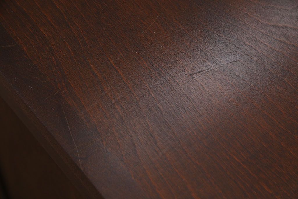 中古　北海道民芸家具　HM135　扉の面取りデザインが美しいサイドボード(定価約38万円)