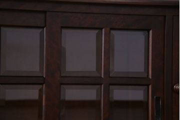 中古　北海道民芸家具　HM135　扉の面取りデザインが美しいサイドボード(定価約38万円)