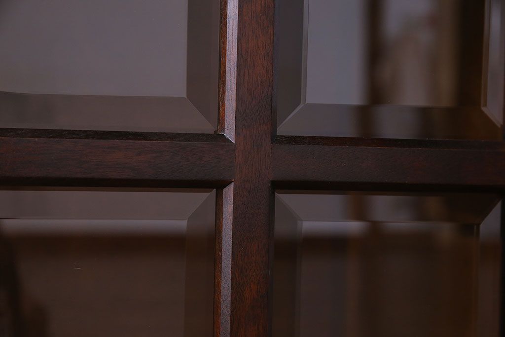 中古　北海道民芸家具　HM135　扉の面取りデザインが美しいサイドボード(定価約38万円)