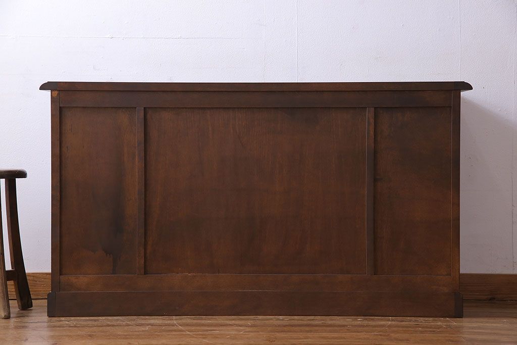 中古　北海道民芸家具　HM135　扉の面取りデザインが美しいサイドボード(定価約38万円)