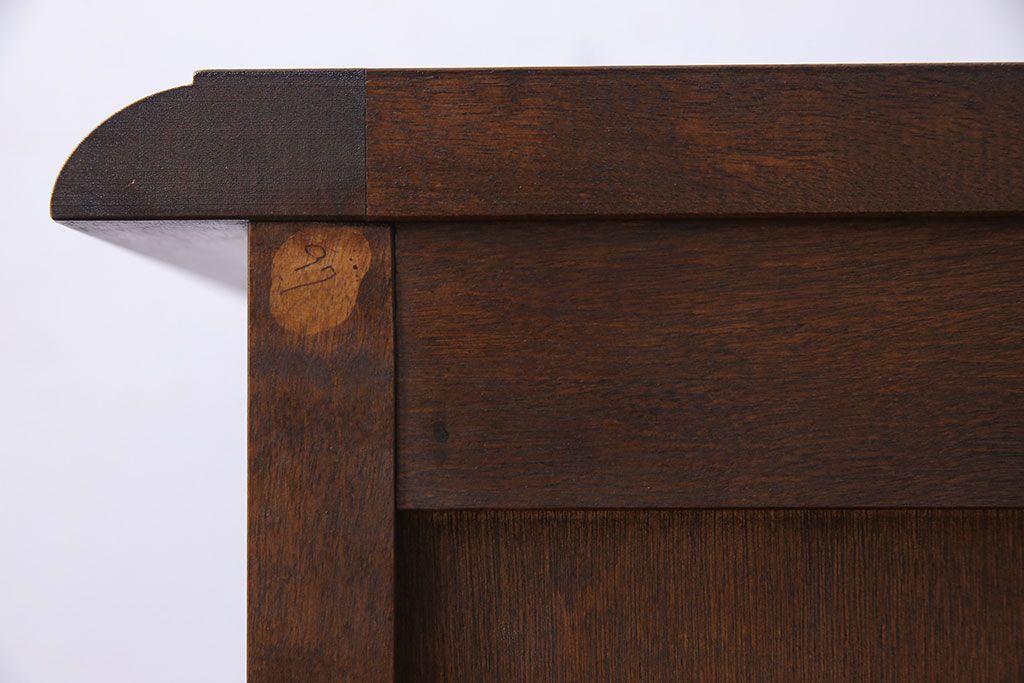 中古　北海道民芸家具　HM135　扉の面取りデザインが美しいサイドボード(定価約38万円)