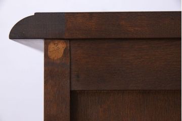 中古　北海道民芸家具　HM135　扉の面取りデザインが美しいサイドボード(定価約38万円)