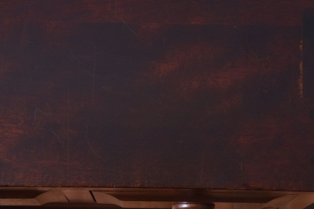 中古　北海道民芸家具　シンプルなデザインが魅力的な木製チェスト(小引き出し)