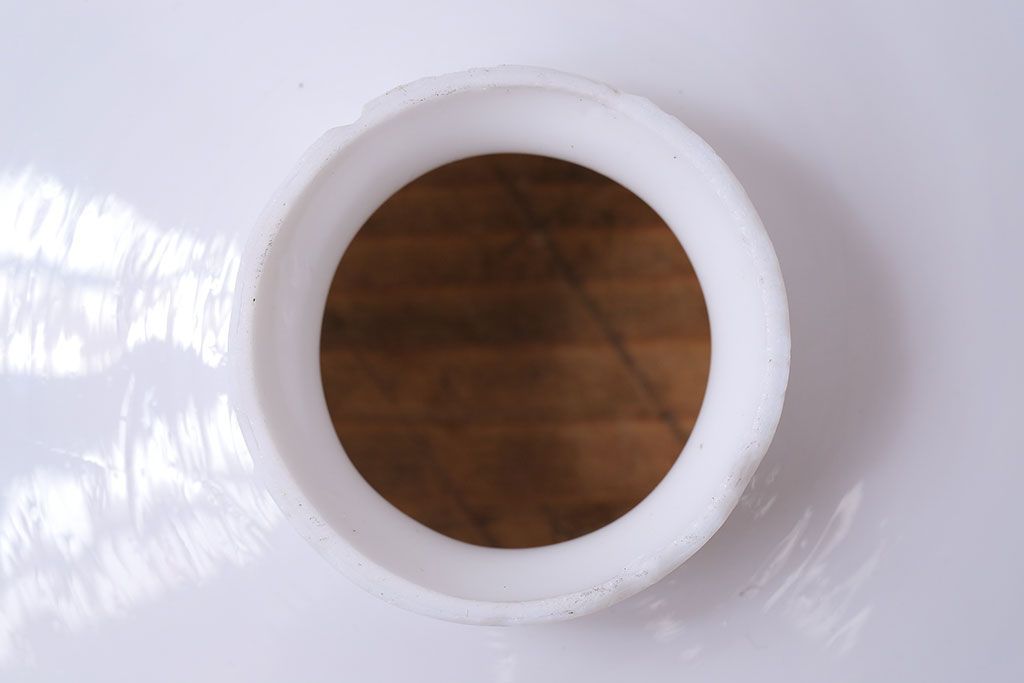 昭和レトロ　温かみのある平笠のシェード(電笠)(2)