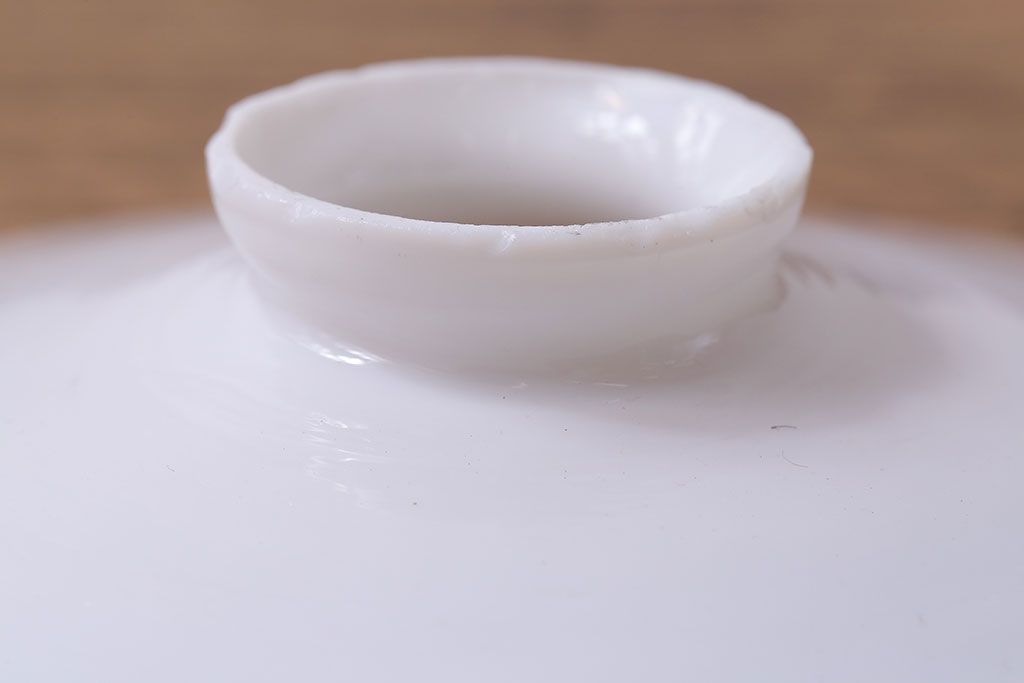 昭和レトロ　温かみのある平笠のシェード(電笠)(2)