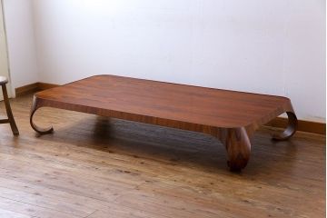 ヴィンテージ家具　ビンテージ　天童木工　剣持勇　絶版品!上質な雰囲気漂うローズウッド材の座卓
