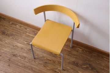 中古　廃版品　arflex(アルフレックス)　TWIN　ダイニングチェア(椅子、イス)(定価約4万円)