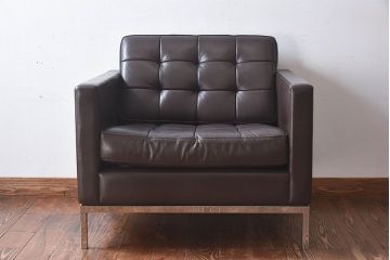 ヴィンテージ家具　ビンテージ　KNOLL(ノール)　廃盤品　モダンなラウンジソファ(1人掛けソファ)