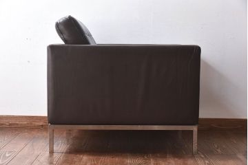ヴィンテージ家具　ビンテージ　KNOLL(ノル)　廃盤品　シックなラウンジソファ(1人掛けソファ)