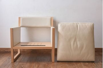 中古　B&B　Italia　Simplice Collection MUSA　アームチェア(1人掛けソファ)(1)(定価約50万円)