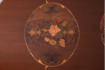 イタリア製　中古　ロココ様式象嵌入りダイニングテーブル(定価28万)