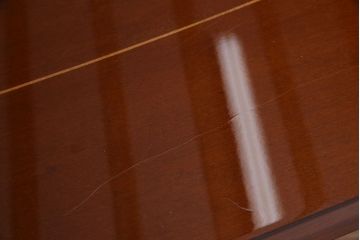 イタリア製　中古　ロココ様式象嵌入りダイニングテーブル(定価28万)