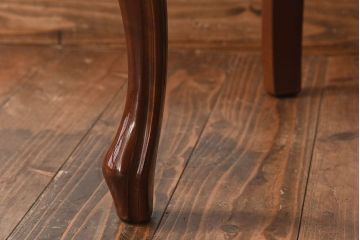 中古　フランス製　上品なデザインが魅力的な本革のチェア(椅子)(2)