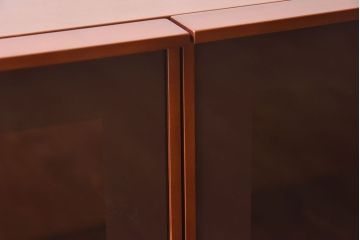 中古　arflex(アルフレックス)　ガラス扉付き　COMPOSER(コンポーザー)(戸棚、収納棚)(2)(定価約15万円)