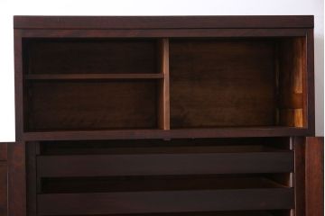 中古美品　松本民芸家具　直線的なデザインが美しいD型和タンス(箪笥、チェスト、着物箪笥)(定価約54万円)