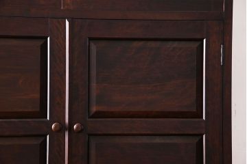 中古美品　松本民芸家具　直線的なデザインが美しいD型和タンス(箪笥、チェスト、着物箪笥)(定価約54万円)