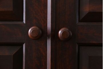 中古美品　松本民芸家具　直線的なデザインが美しいD型和タンス(箪笥、チェスト、着物箪笥)(定価約54万円)