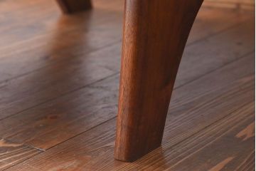 中古美品　大原一徳　牛革使用!ウォールナット材の上質なパーソナルチェア(椅子、イス)(定価約17万円)