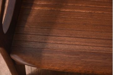 中古美品　大原一徳　牛革使用!ウォールナット材の上質なパーソナルチェア(椅子、イス)(定価約17万円)