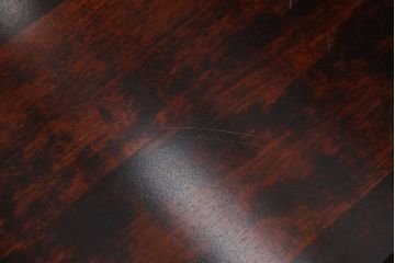 中古　九州民芸家具　シックな雰囲気漂う羽根付きベンチ(長椅子、引き出し)(定価約38万円)