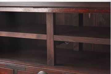 アンティーク家具　和製アンティーク　オープンラック!脚付箪笥ローボード(ローチェスト、テレビボード)
