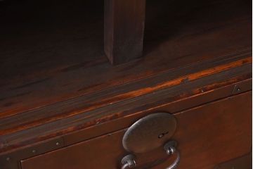 アンティーク家具　和製アンティーク　オープンラック!脚付箪笥ローボード(ローチェスト、テレビボード)