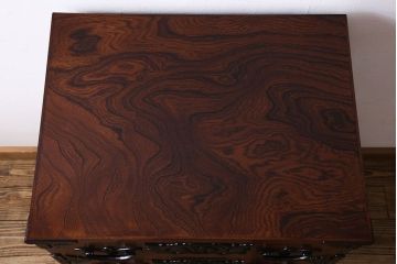 中古美品　伝統民芸家具　岩谷堂箪笥　小振りな大きさが魅力的なチェスト(サイドチェスト、引き出し)(定価約28万円)