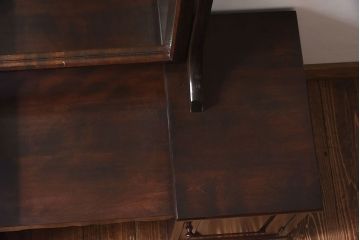 アンティーク雑貨　中古　北海道民芸家具　ミラーの角度調節可能!上品な雰囲気漂うアンティークドレッサー(鏡台)