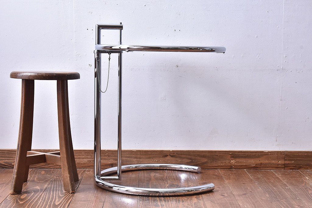 中古　ClassiCon(クラシコン)　Eileen Gray(アイリーン・グレイ)　ADJUSTABLE TABLE　E1027　アジャスタブルテーブル(サイドテーブル)(1)