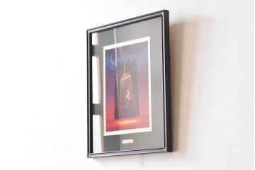 アンティーク雑貨　中村太樹男(なかむらたきお)　サイン・落款入り　「ワンマンショー」 ジグレー(デジタル複製画、版画)