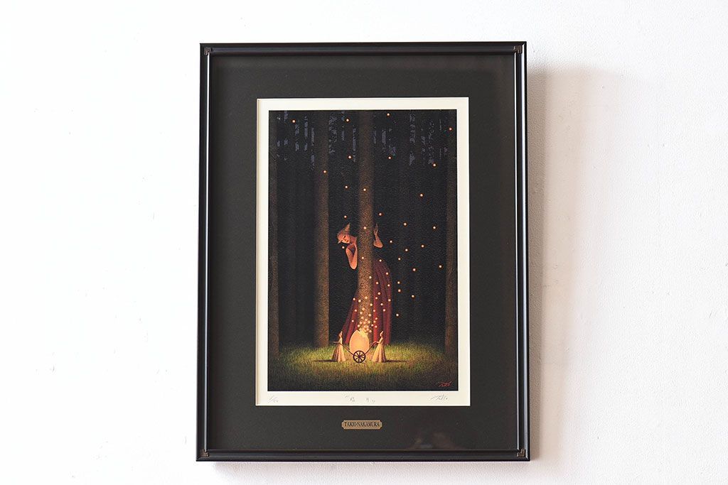 山下清、〈ふぐ〉、希少画集画、高級新品額・額装付、状態良好、送料