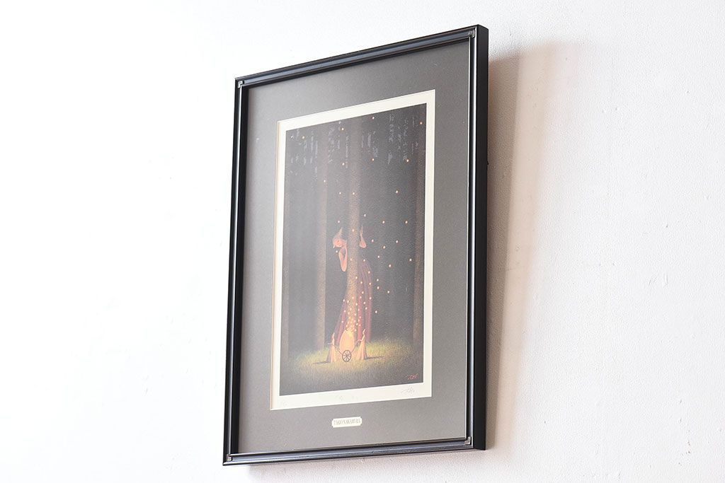 中村 静男、「月光譚」、希少な額装用画集より、新品高級額装付、状態良好 中村 静男、「月光譚」、希少な額装用画集より、新品高級額装付