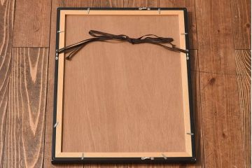 アンティーク雑貨　中村太樹男(なかむらたきお)　サイン・落款入り　「臨月」 ジグレー(デジタル複製画、版画)