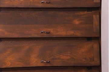 アンティーク家具　アンティーク　古材使用　パタパタ扉がおしゃれなキャビネット(下駄箱、収納棚)