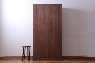 アンティーク家具　アンティーク　古材使用　パタパタ扉がおしゃれなキャビネット(下駄箱、収納棚)