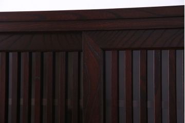 中古　極美品 伝統民芸家具　岩谷堂箪笥　モダンな雰囲気漂う食器棚(キャビネット、収納棚)(定価約30万円)