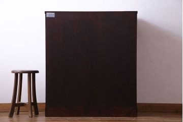 中古　極美品 伝統民芸家具　岩谷堂箪笥　モダンな雰囲気漂う食器棚(キャビネット、収納棚)(定価約30万円)